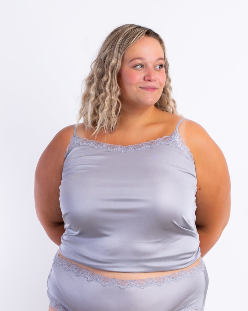 Plus size satin camisole top